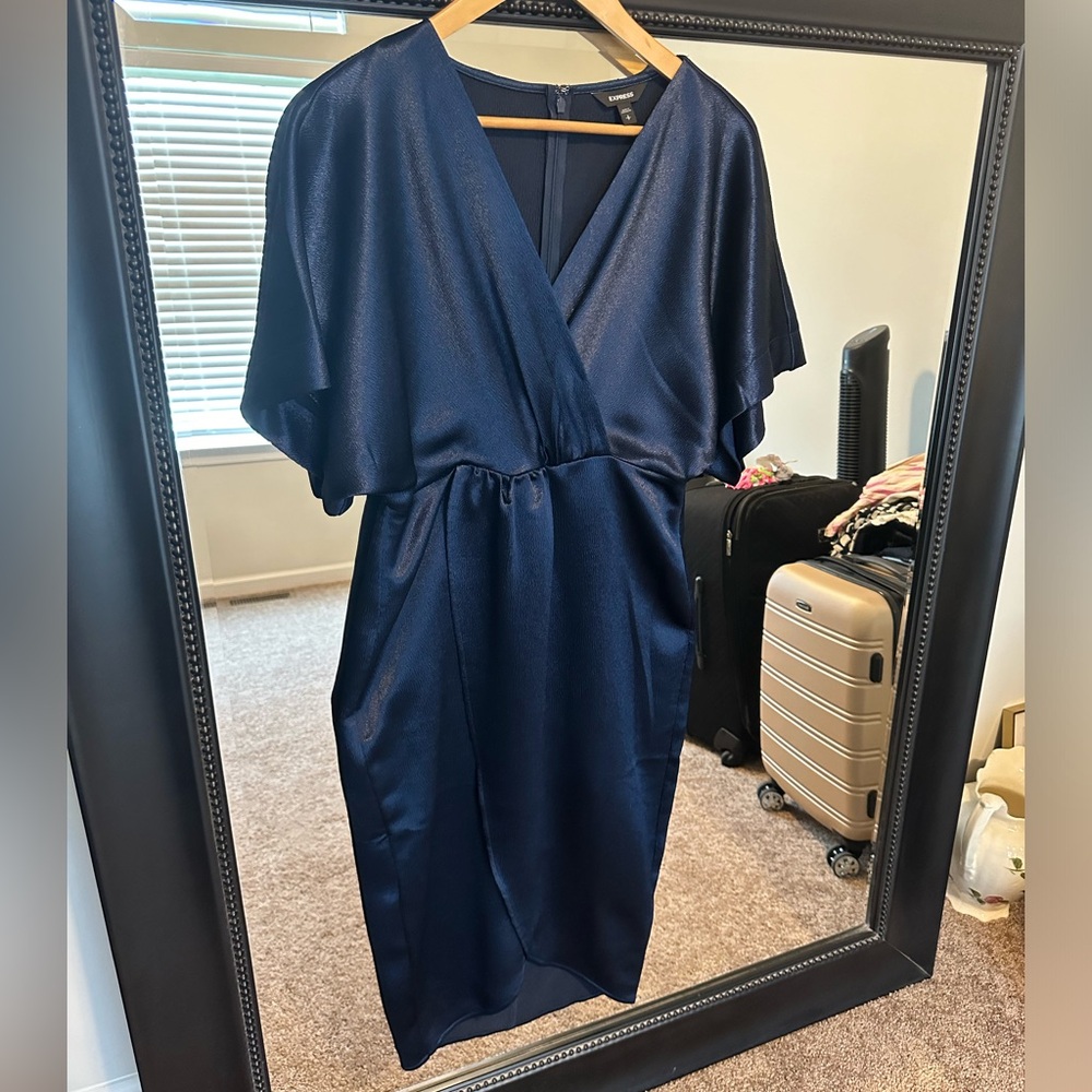Express blue dress